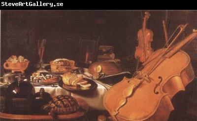 Pieter Claesz Still Life with Musical instruments (mk08)